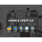 Photo Frame Clock 12-Picture Display Collage Wall Clock Home Décor