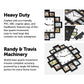 Photo Frame Clock 12-Picture Display Collage Wall Clock Home Décor
