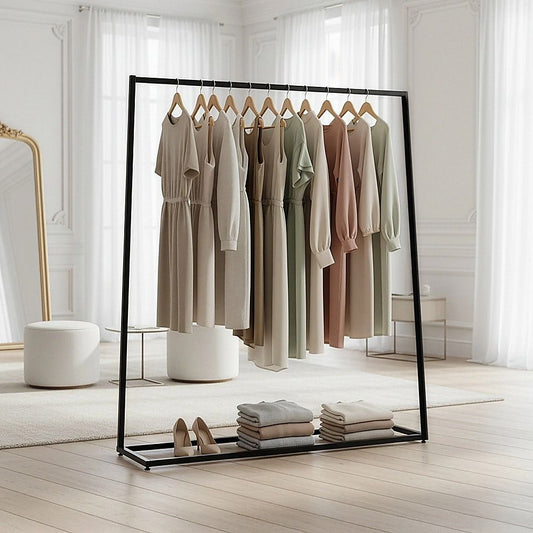 Clothing Garment Rack Commercial Retail Shop - Black