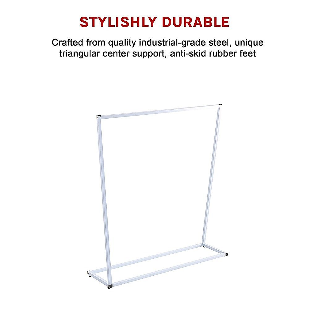 Clothing Garment Rack Commercial Retail Shop White 07