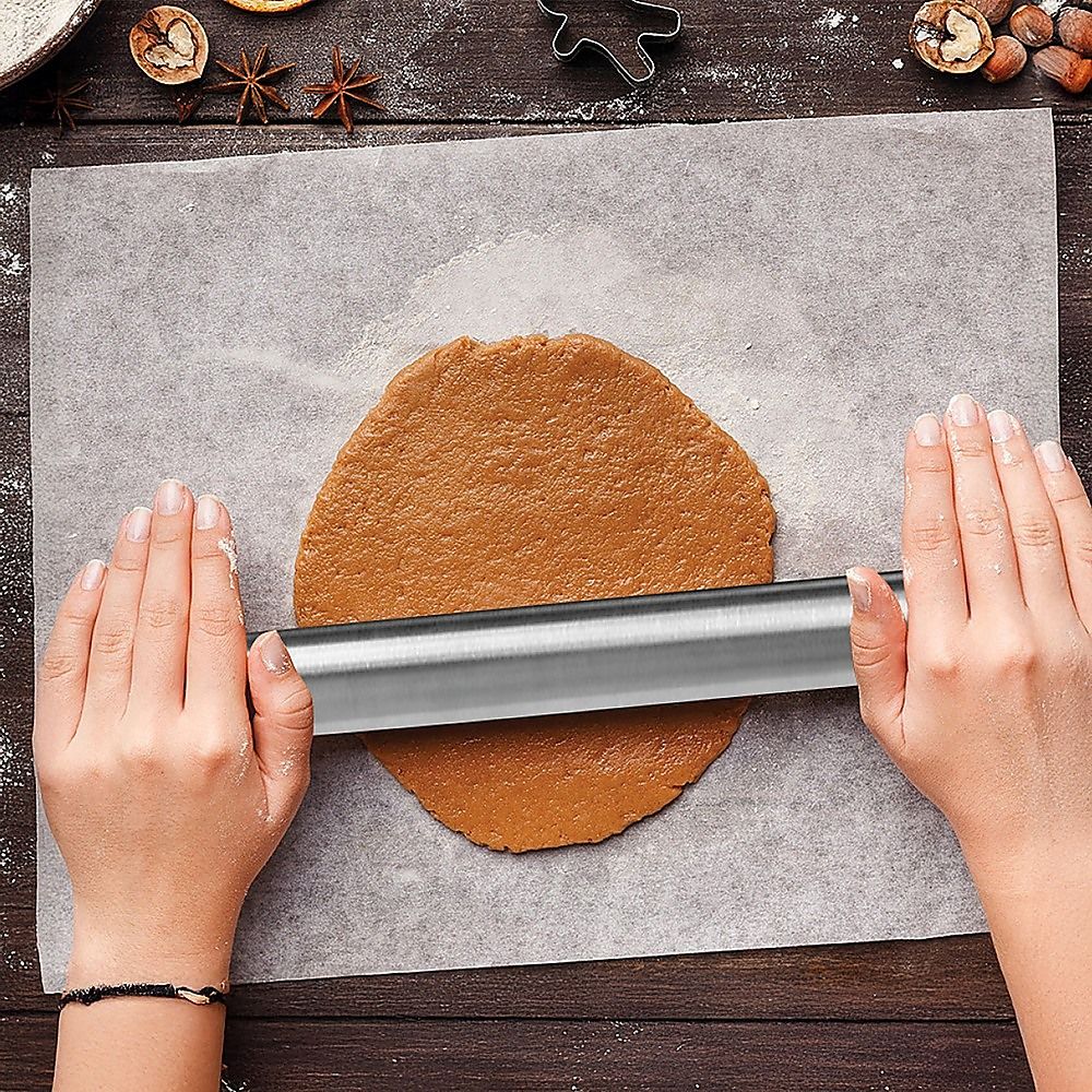 Rolling Pin Professional Baking Premium 304 Stainless Steel Kitchen Rod