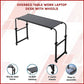 Overbed Table Laptop Desk with Wheels Adjustable Workstation
