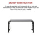 Overbed Table Laptop Desk with Wheels Adjustable Workstation