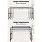 Overbed Table Laptop Desk with Wheels Adjustable Workstation