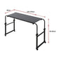 Overbed Table Laptop Desk with Wheels Adjustable Workstation