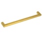 Brushed Brass Drawer Pulls Set of 15 - Kitchen Cabinet Handles Gold Finish 256mm