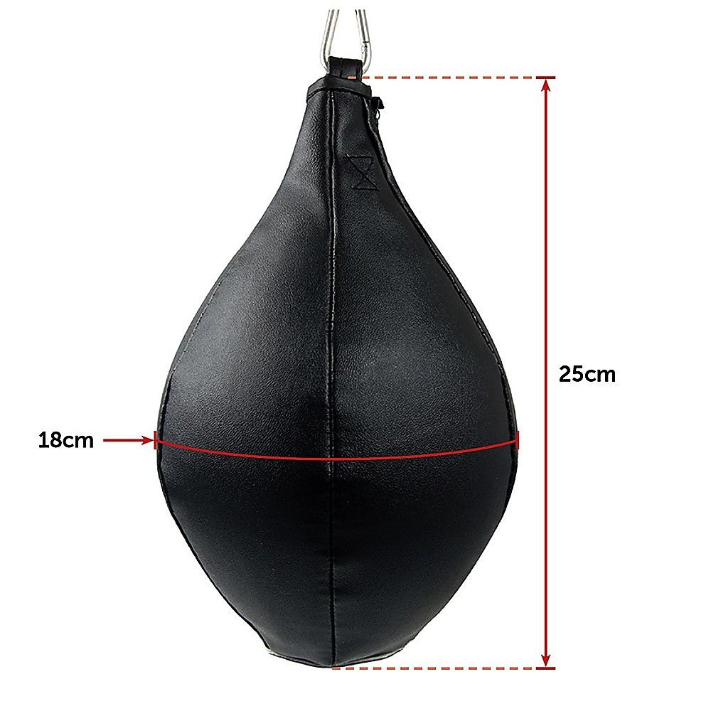 Boxing Speed Bag Cowhide Leather MMA Punching Focus Bag for Muay Thai Training