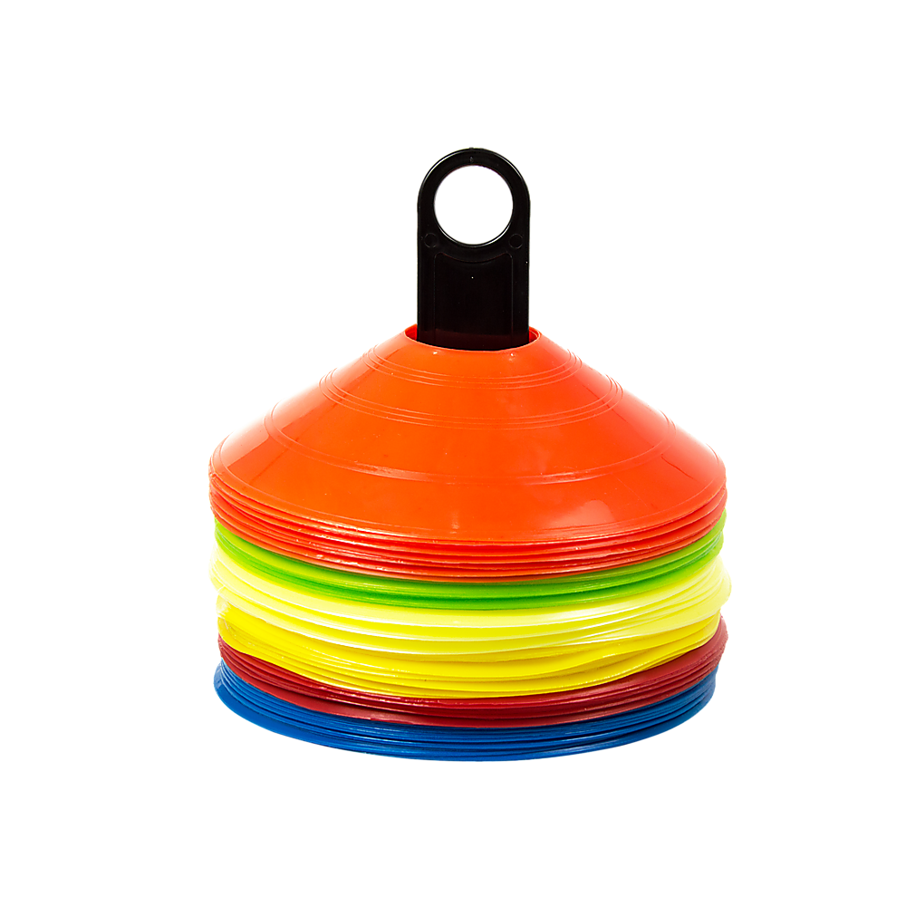 Sports Training Discs 60 Pack Markers Cones for Soccer AFL Exercise Fitness