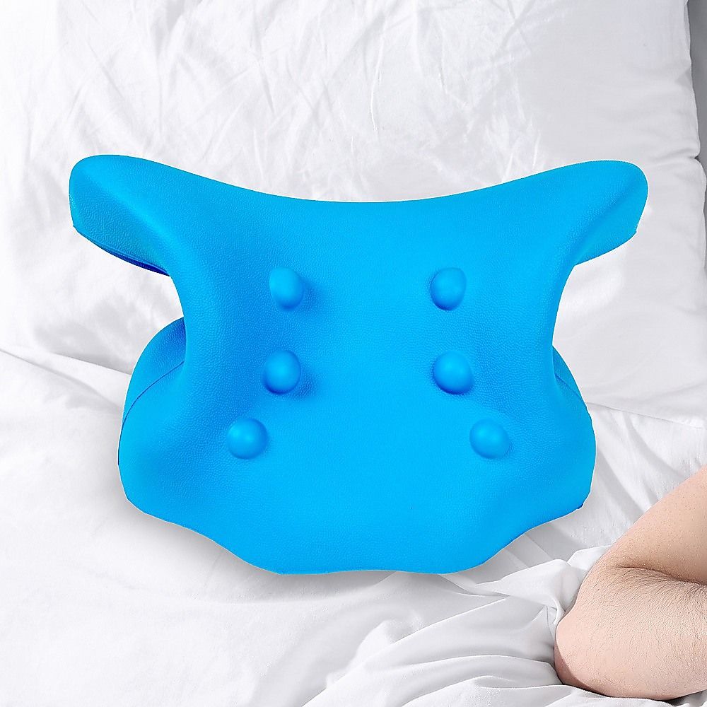Neck Traction Pillow Cloud Support Stretcher for Cervical Pain Relief
