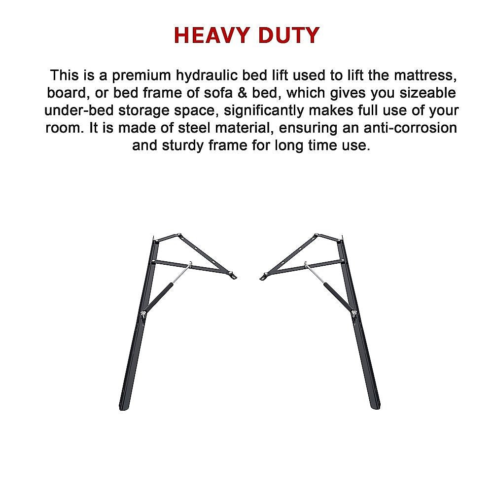 Hydraulic Bed Lift Kit 60" for Space Saving Bed or Sofa Bed