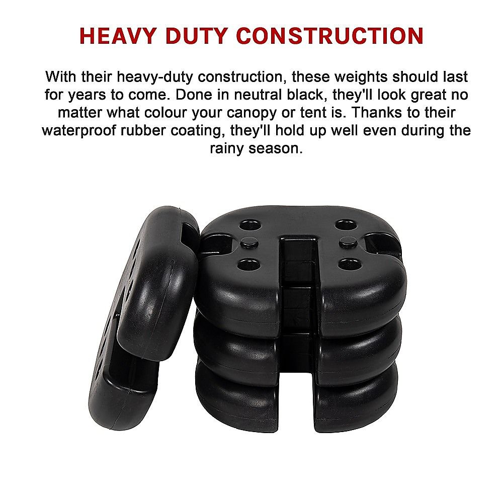 Canopy Tent Leg Weights 4pcs Heavy Duty Gazebo Anchor Stand Base Outdoor