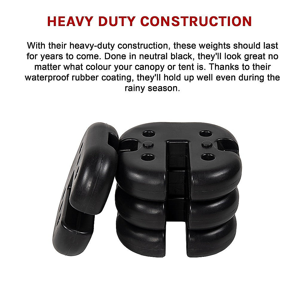 Canopy Tent Leg Weights Duty Gazebo Anchor Stand 4pcs Heavy