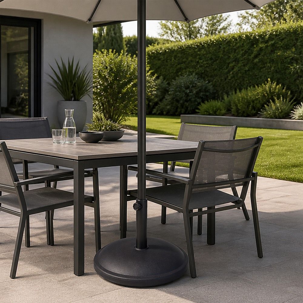 Patio Sun Umbrella Base 20kg Durable Parasol Garden Stand Cement Round