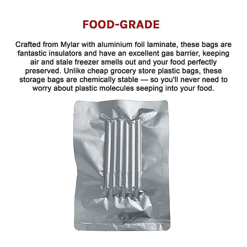 Food Vacuum Bags 100x Pouch Foil Aluminum Storage Heat Seal 30x40cm