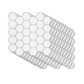 Peel and Stick Wall Tile 3D Hexagon White (30cm x 30cm x 10 sheets)