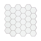 Peel and Stick Wall Tile 3D Hexagon White (30cm x 30cm x 10 sheets)