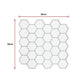 Peel and Stick Wall Tile 3D Hexagon White (30cm x 30cm x 10 sheets)