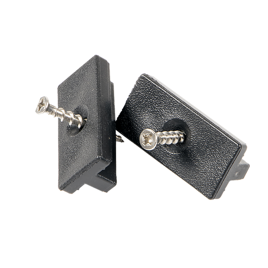 Composite Decking Hidden Fixing Fasteners - 100 Plastic T Clips & Screws