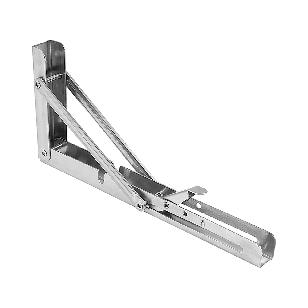 Stainless Steel Folding Table Bracket 2x 10" Heavy Duty 50kg Load