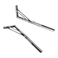 Stainless Steel Folding Table Bracket Shelf Bench 50kg Load Heavy Duty 20" Set of 2
