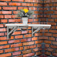 Stainless Steel Folding Table Bracket Shelf Bench 50kg Load Heavy Duty 20" Set of 2