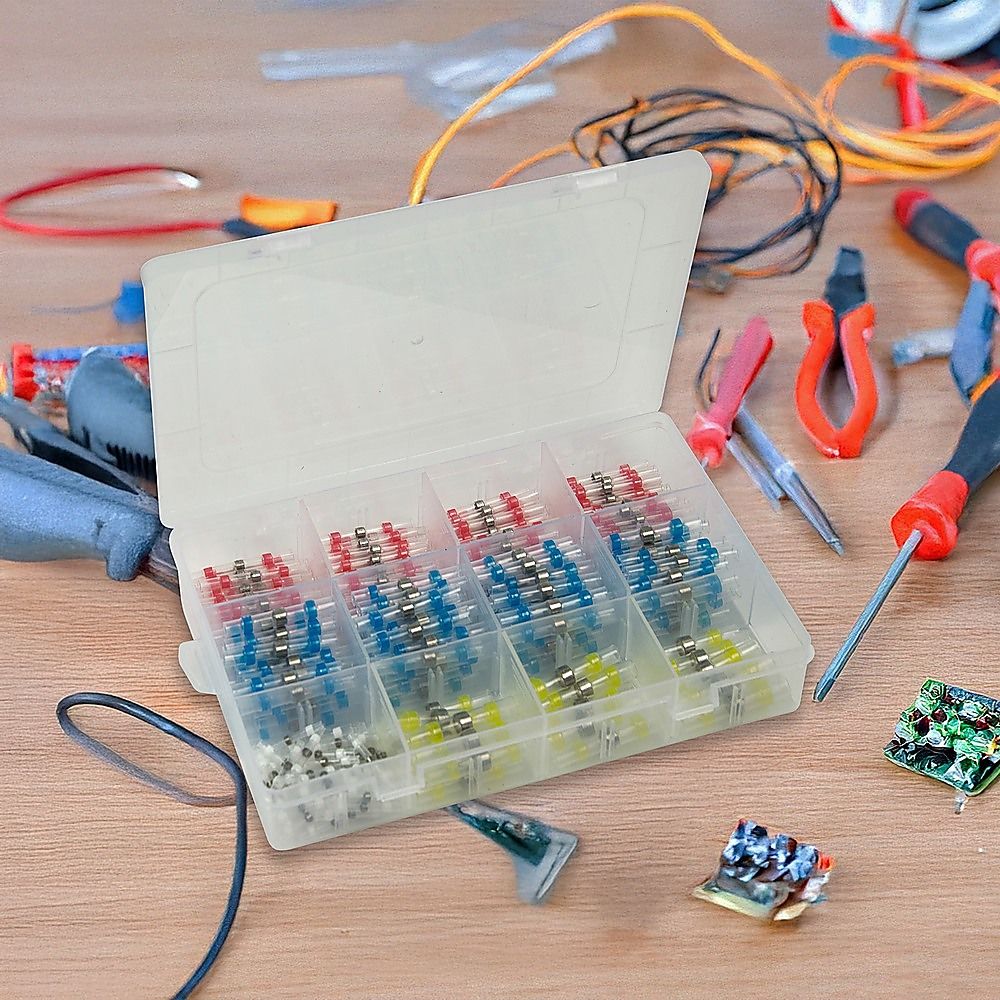 Waterproof Solder Seal Sleeve 250PCS Heat Shrink Butt Wire Connectors & Terminals