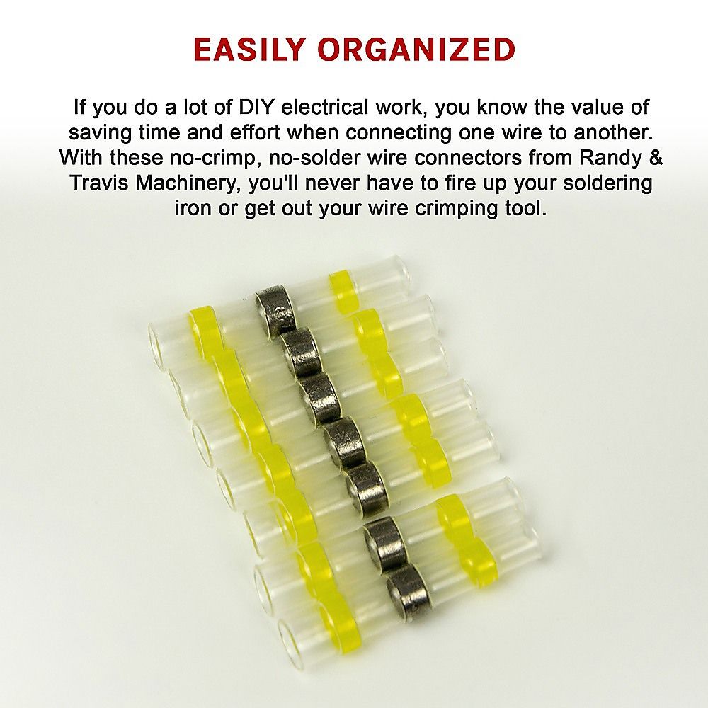 Waterproof Solder Seal Sleeve 250PCS Heat Shrink Butt Wire Connectors & Terminals