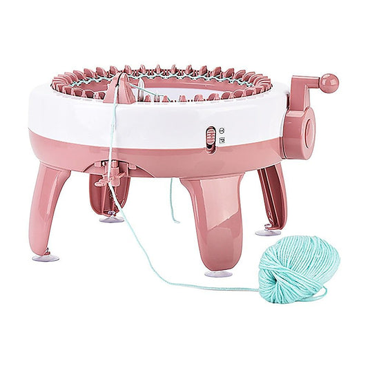 DIY Knitting Machine Smart Weaving Knit Rotating Kids Toy for Scarf, Sock, Hat Gift