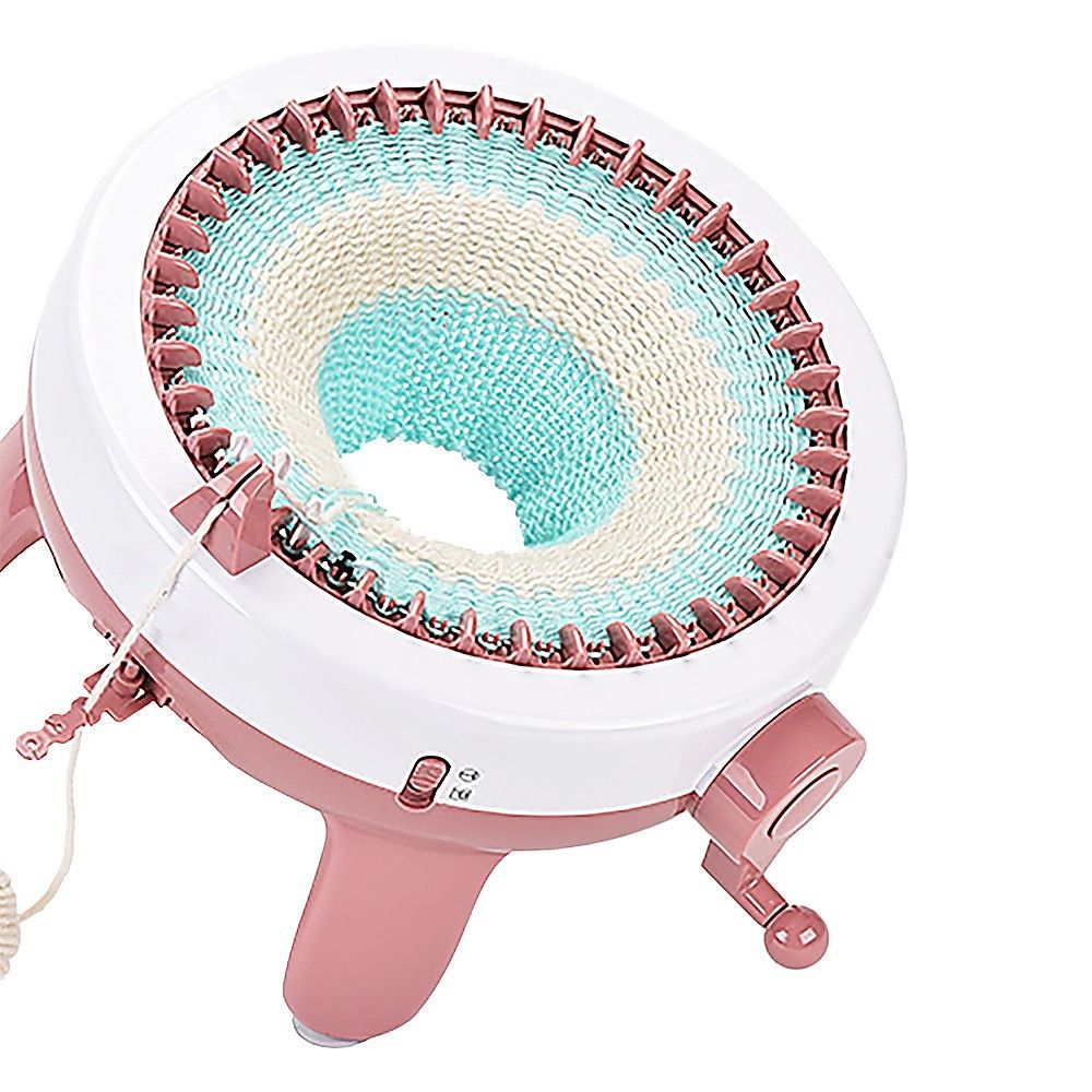 DIY Knitting Machine Smart Weaving Knit Rotating Kids Toy for Scarf, Sock, Hat Gift
