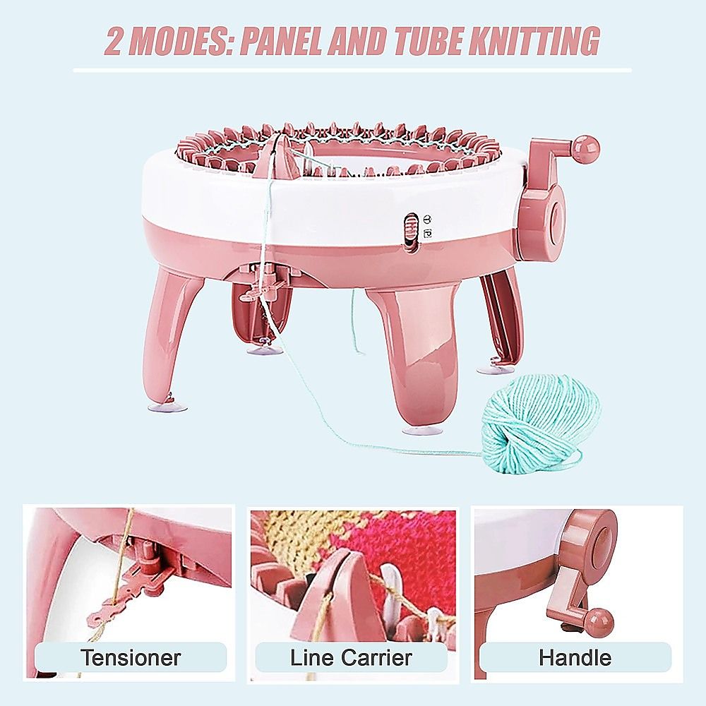 DIY Knitting Machine Smart Weaving Knit Rotating Kids Toy for Scarf, Sock, Hat Gift