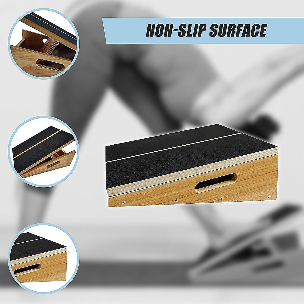 Exercise Board Wooden Slant with Adjustable Incline and Non-Slip Surface
