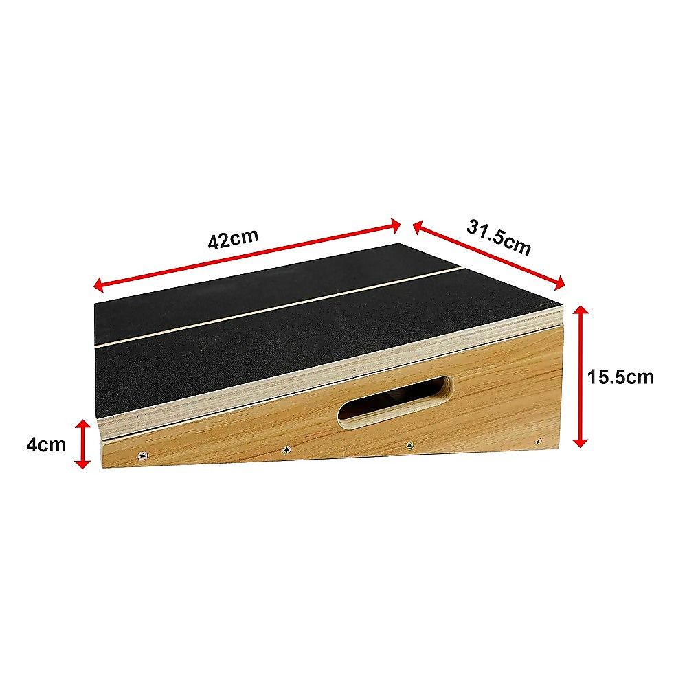 Exercise Board Wooden Slant with Adjustable Incline and Non-Slip Surface