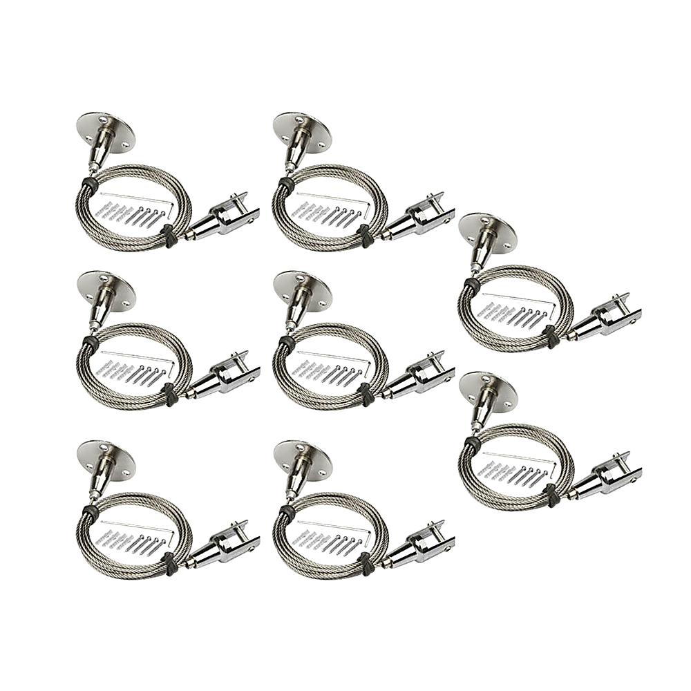 Billboard Hanger Indicator Light Suspension Hook Cable 30kg Load Capacity - 8 Pack