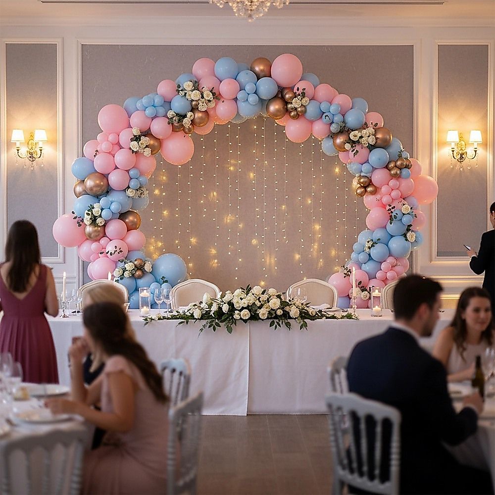 Wedding Hoop Round Circle Arch 2M Backdrop Flower Display Stand Frame Background