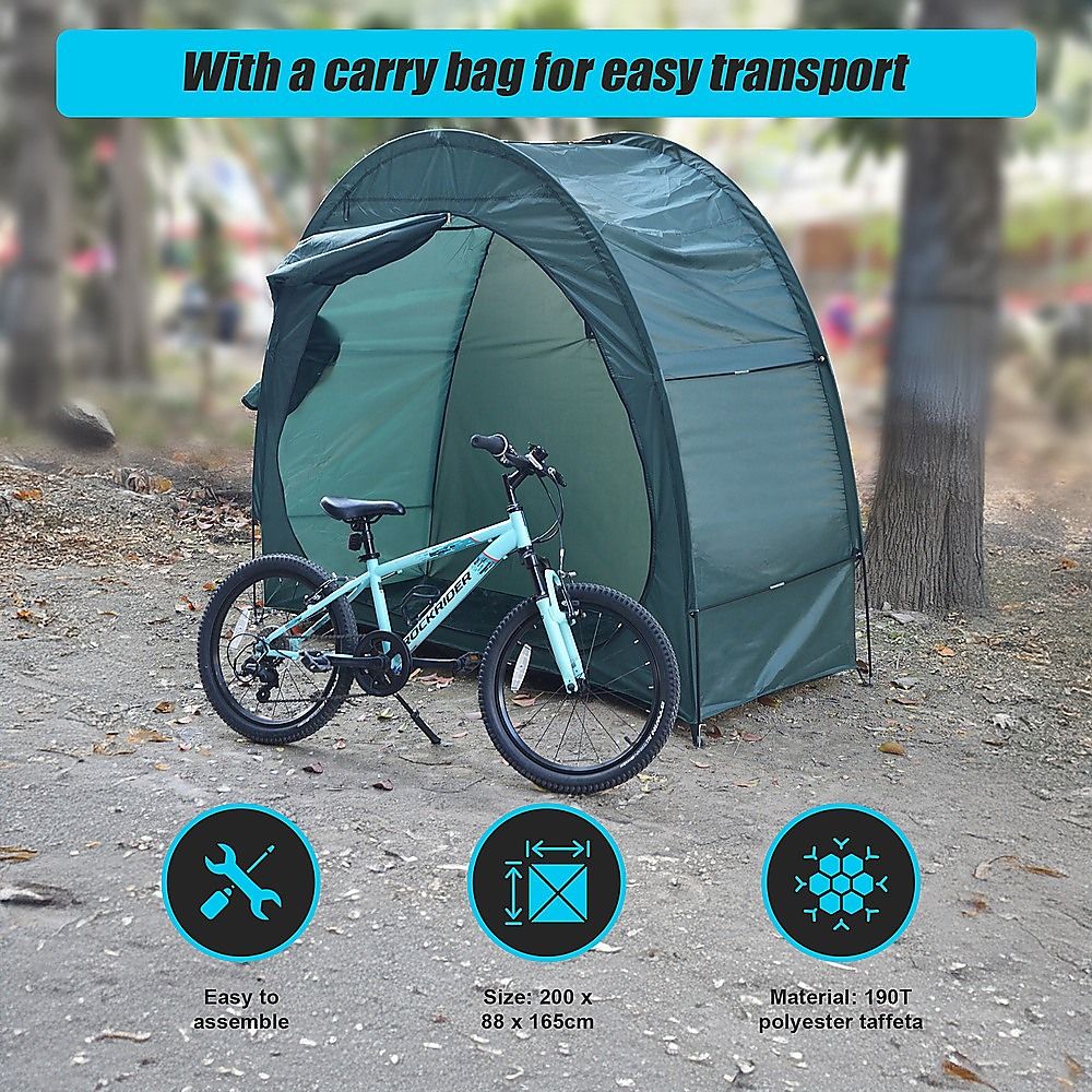 Bicycle Shelter Outdoor Bike Cave Garden Storage Shed Tent Travel