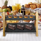 Party 2-Tier Cake Stand Slate Wedding Tiered Serving Stand Afternoon Tea