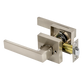 Door Handle Set - Lever Passage Function Square - Satin Nickel