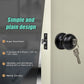 Door Handle Set - Key Lock Function Round - Black