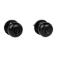 Door Handle Set - Key Lock Function Round - Black