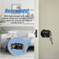 Door Handle Set - Key Lock Function Round - Black