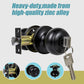 Door Handle Set - Key Lock Function Round - Black