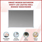 Smart Mirror Bathroom Vanity LED Lighted Wall Mirror with Bluetooth 1000x700mm
