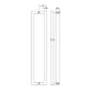Entrance Door Pull Handle Brushed Satin - 800MM