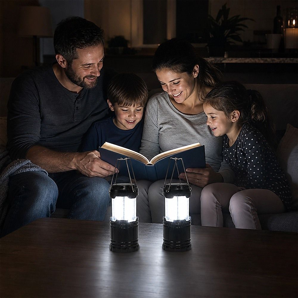 LED Camping Lantern Super Bright Portable - 2 Pack