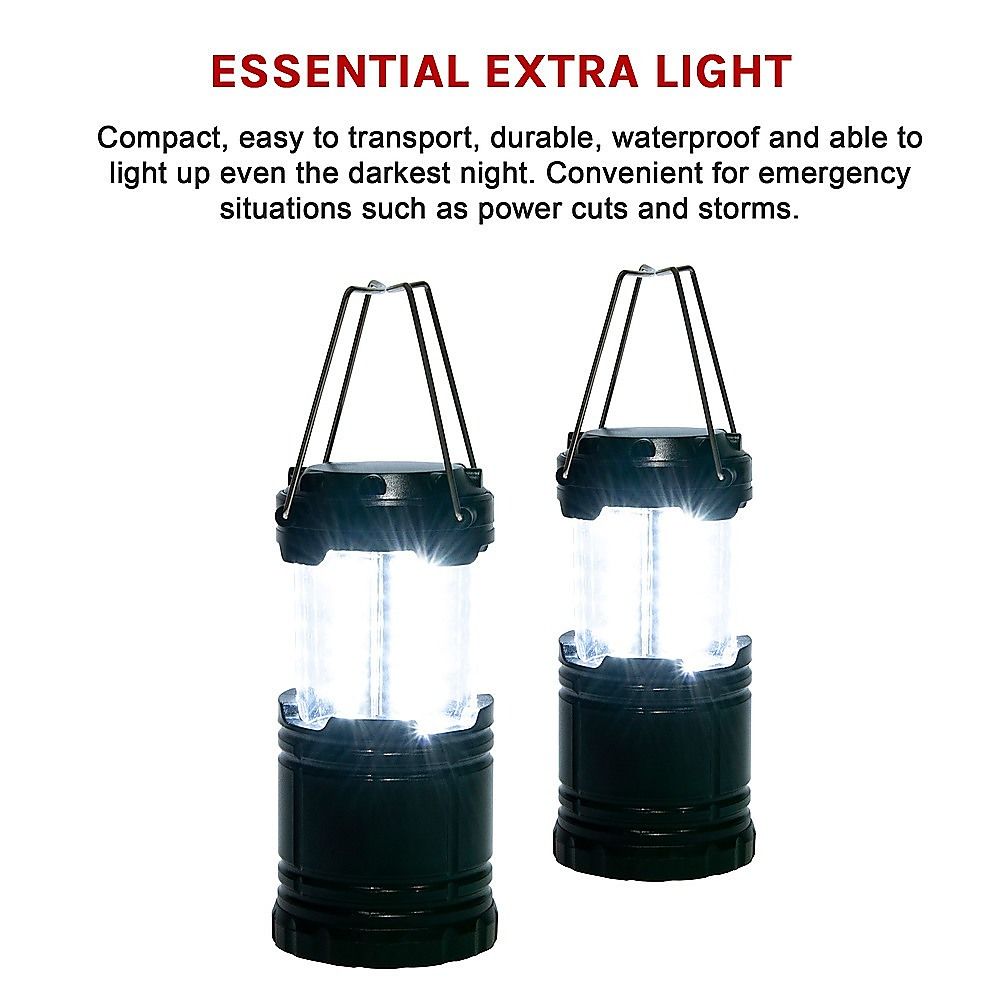LED Camping Lantern Super Bright Portable - 2 Pack