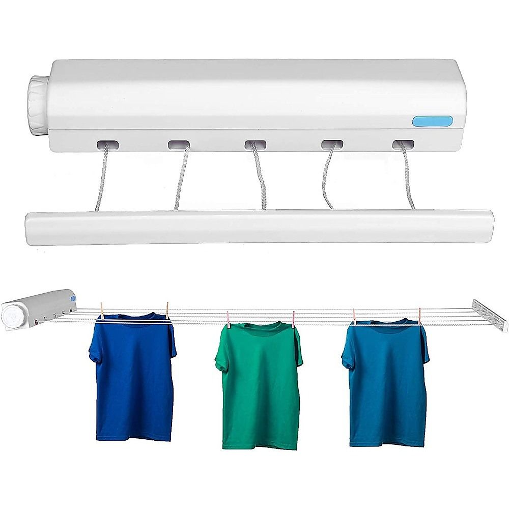 Retracting Clothesline 6 Line 39m Hanging Space Hanger