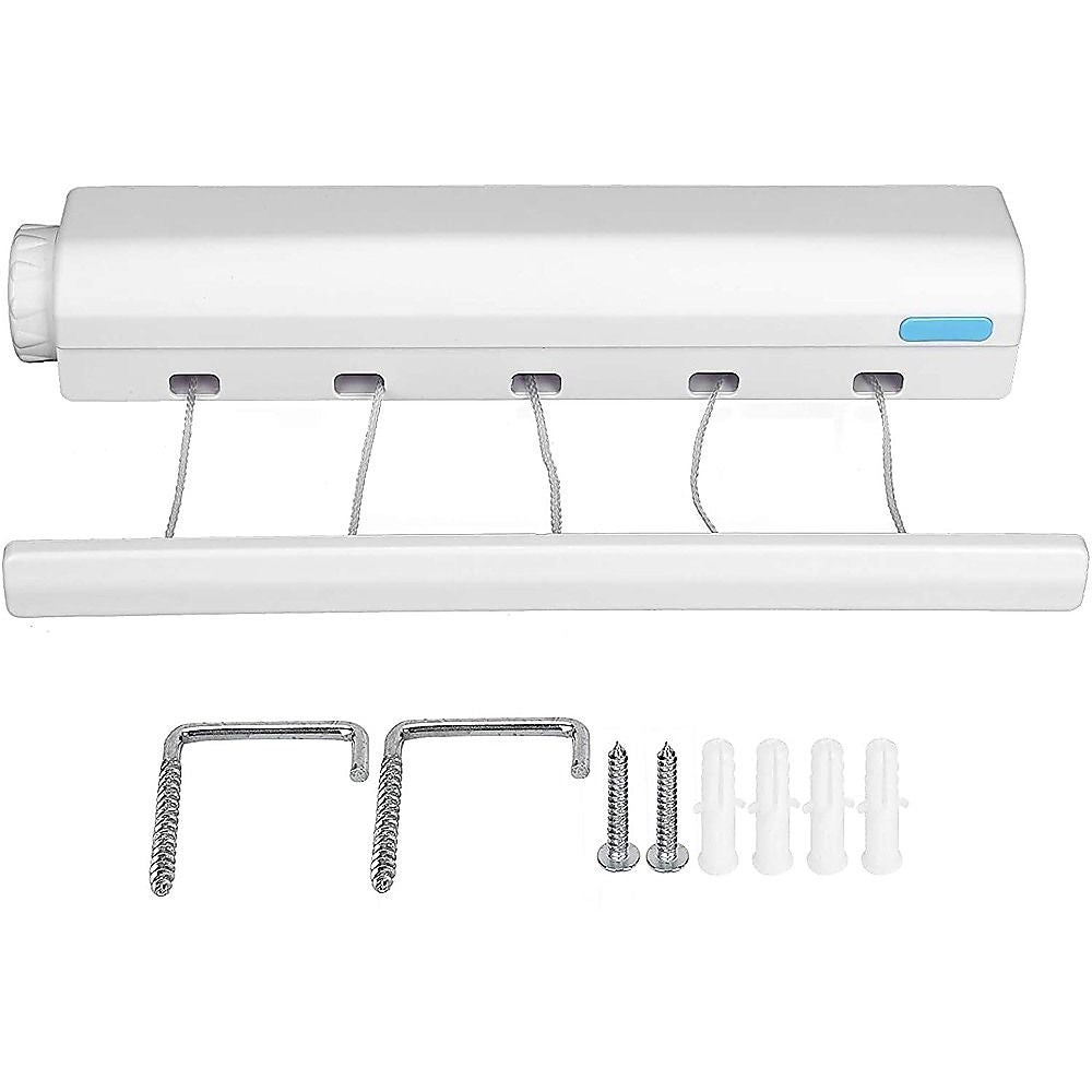 Retracting Clothesline 6 Line 39m Hanging Space Hanger