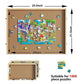 Jigsaw Puzzle Table Board Wooden Storage Tray for Adults and Kids