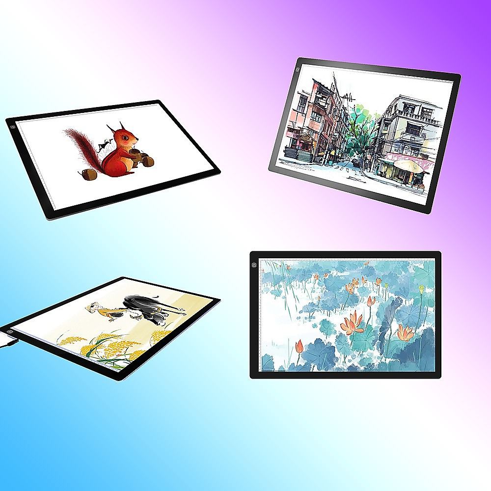 LED Light Box A2 Tracing Board Art Design Stencil Tattoo Copy Drawing Pad