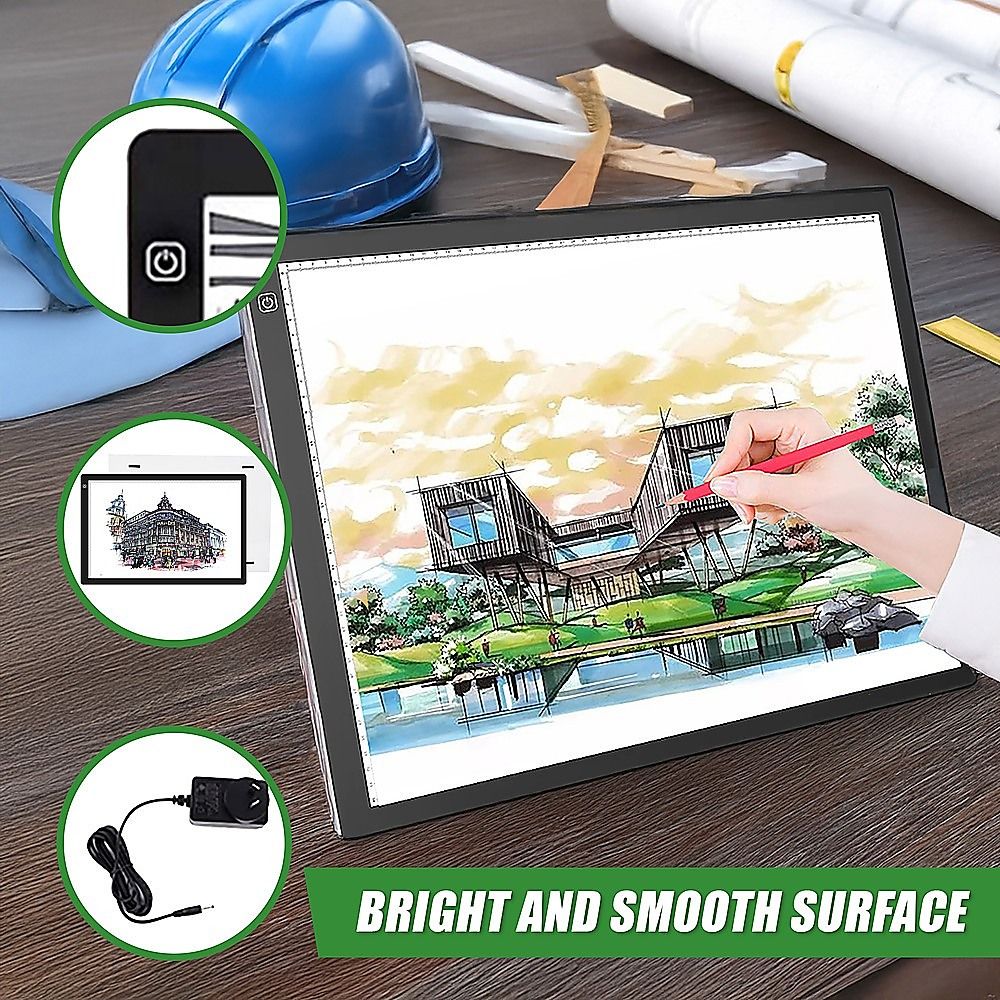 LED Light Box A2 Tracing Board Art Design Stencil Tattoo Copy Drawing Pad